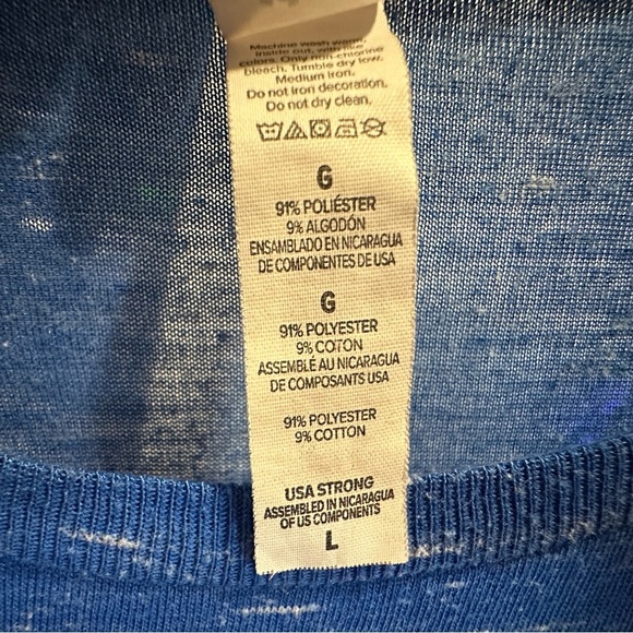 Bella Canvas Heather Blue T-Shirt - Picture 6 of 6